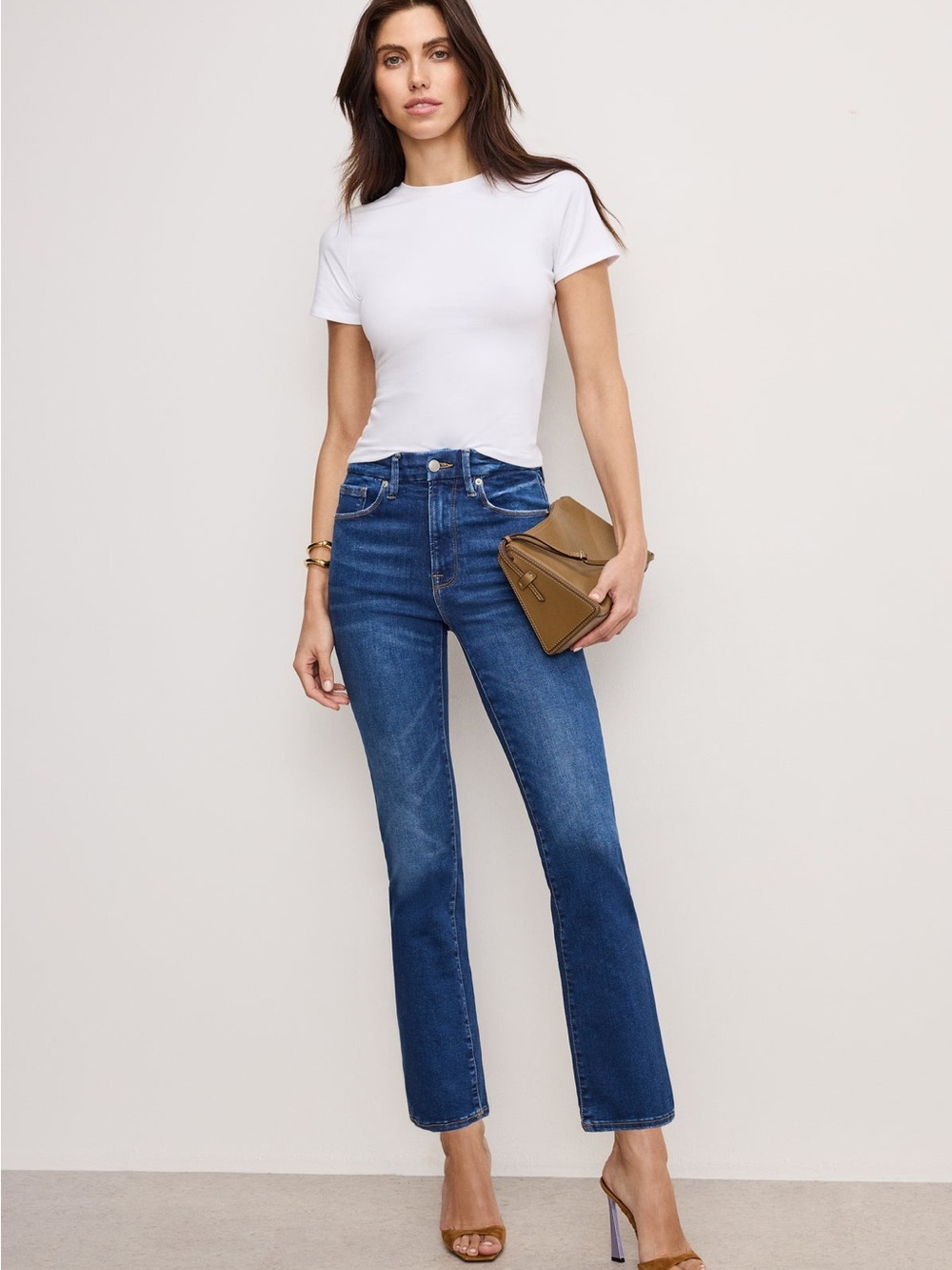 Good American Always Fits Good Legs Straight Jeans 6–12 NWT
